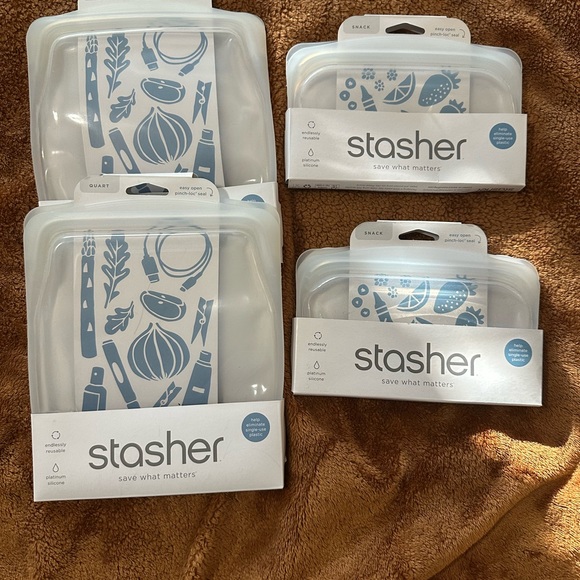 stasher Other - Stasher Reusable Silicone Bags Set
